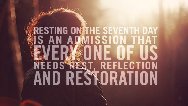 Graphic for spiritual development blog on the importance of Sabbath rest