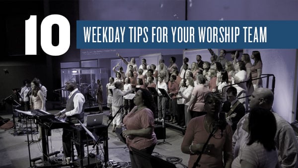 Image for blog by Marty Parks that encourages worship team building activities all week long