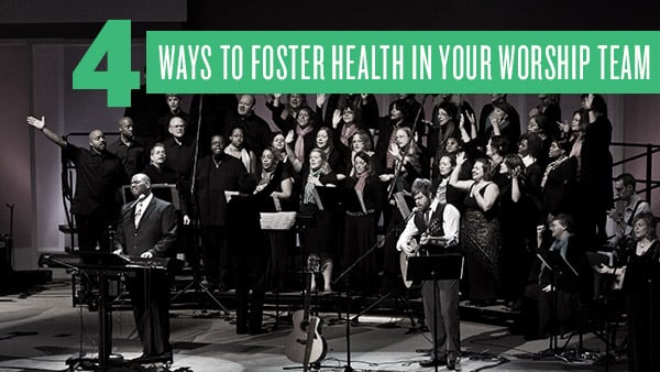 image for blog about building a worship team by fostering health and balance within it