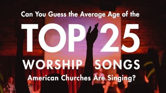 Image for blog about the average age of modern worship choir music