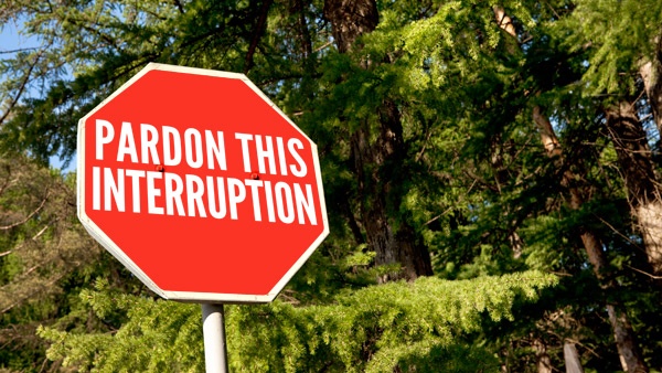 Blog art for Marty Park's Pardon This Interruption devotional about God's plan 