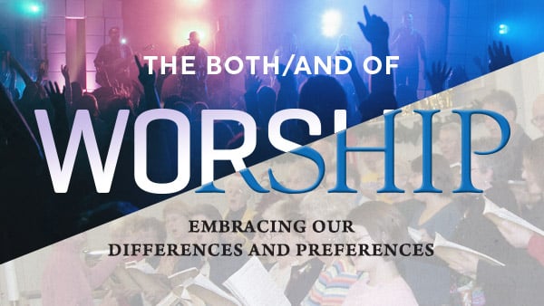 Graphic for blog arguing for feasibility of blended worship service style