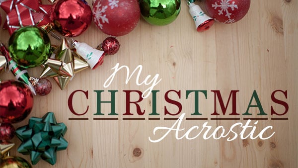 my christmas acrostic blog